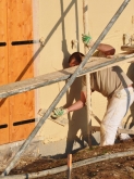 Pose d'enduit de façade MALAUSSENE